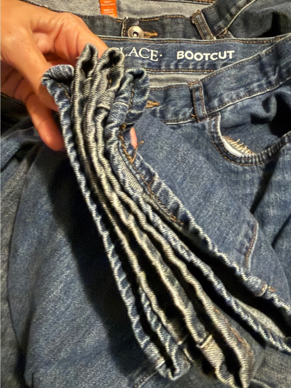 2 pairs Place Boys Bootcut Jeans - Dark Blue Denim - Picture 2 of 6